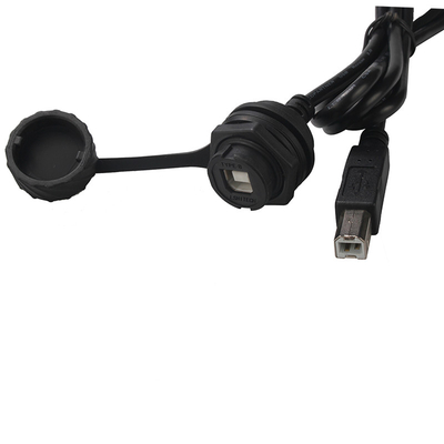 USB B Female Ethernet Jack , Rj45 Ethernet Connector Panel Mounted